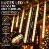 ¡HAZ QUE TU CASA BRILLE COMO NUNCA! Luces LED con Efecto Lluvia de Meteoritos Blanco y Ámbar.