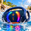 Bocina Bluetooth con Luces LED, Asa de Transporte y Sonido Envolvente