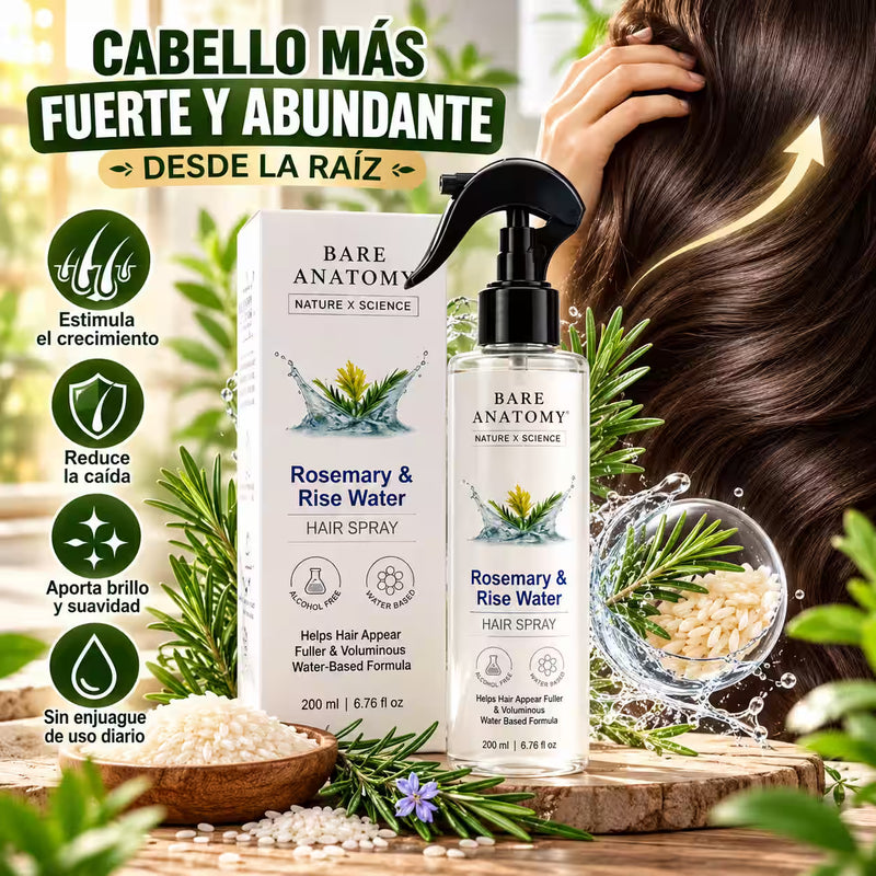 Spray Capilar de Romero y Arroz | Ayuda a Reducir la Caída y Fortalecer el Cabello