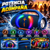 Bocina Bluetooth con Luces LED, Asa de Transporte y Sonido Envolvente