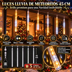 ¡HAZ QUE TU CASA BRILLE COMO NUNCA! Luces LED con Efecto Lluvia de Meteoritos Blanco y Ámbar.