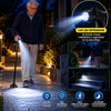 Bastón Ortopédico Plegable con Luz LED y Base Antideslizante de 4 Apoyos