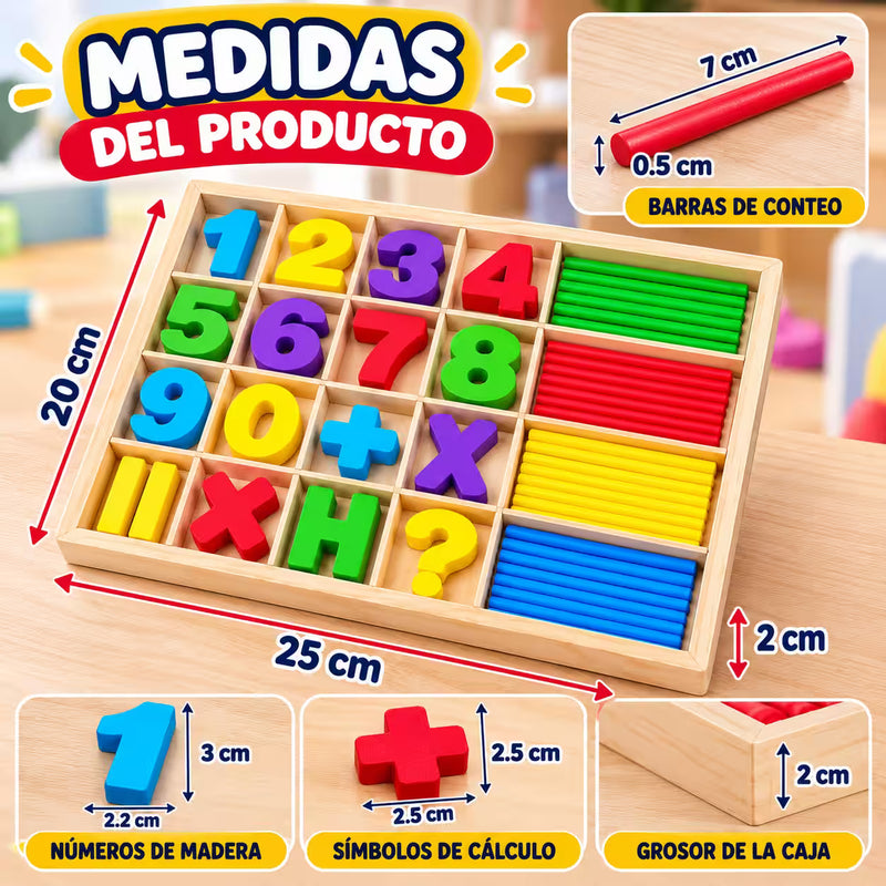 Juego Educativo Montessori de Matemáticas | ¡Aprende a Contar, Sumar y Restar Jugando!