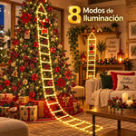 SantaLadder™ – Escalera LED Navideña de 2 Metros con Papá Noel 🎄