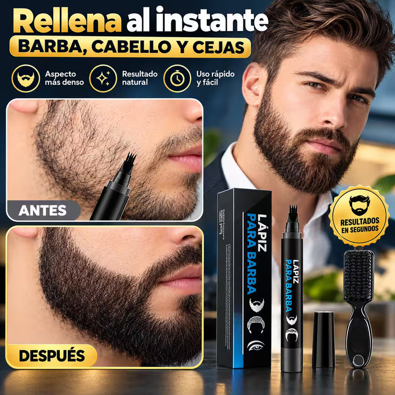 Kit Rellenador de Barba Resistente al Agua
