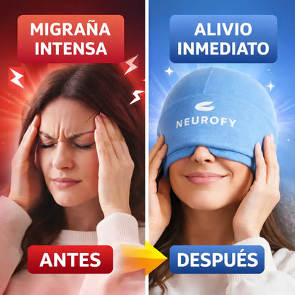 Gorro Terapéutico de Gel para Alivio de Migraña y Dolor de Cabeza